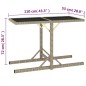 vidaXL Gartentisch Beige 110×53×72 cm Glas und Poly Rattan
