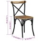 vidaXL Esszimmerstühle 2 Stk. Schwarz Mango-Massivholz vidaXL Esszimmerstühle 2 Stk. Schwarz Mango-Massivholz