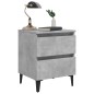 Nachttische 2 Stk. Betongrau 40x35x50 cm Holzwerkstoff Nachttische 2 Stk. Betongrau 40x35x50 cm Holzwerkstoff