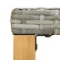 vidaXL Gartenbank 120 cm Grau Poly Rattan und Massivholz Akazie vidaXL Gartenbank 120 cm Grau Poly Rattan und Massivholz Akazie