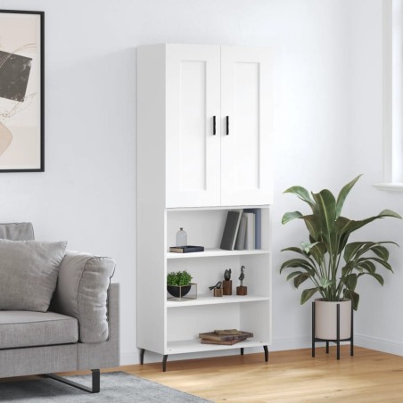 vidaXL Highboard Weiß 69,5x34x180 cm Holzwerkstoff