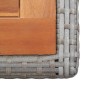 Gartentisch Anthrazit Poly Rattan und Massivholz Akazie Gartentisch Anthrazit Poly Rattan und Massivholz Akazie