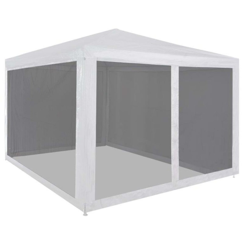 Partyzelt mit 4 Mesh-Seitenwänden 3 x 3 m Partyzelt mit 4 Mesh-Seitenwänden 3 x 3 m