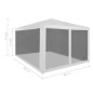 Partyzelt mit 4 Mesh-Seitenwänden 3 x 3 m Partyzelt mit 4 Mesh-Seitenwänden 3 x 3 m