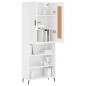 vidaXL Highboard Weiß 69,5x34x180 cm Holzwerkstoff vidaXL Highboard Weiß 69,5x34x180 cm Holzwerkstoff