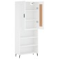 vidaXL Highboard Weiß 69,5x34x180 cm Holzwerkstoff vidaXL Highboard Weiß 69,5x34x180 cm Holzwerkstoff