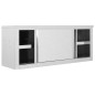 vidaXL Wandhängeschrank mit Schiebetüren 120×40×50 cm Edelstahl vidaXL Wandhängeschrank mit Schiebetüren 120×40×50 cm Edelstahl