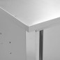 vidaXL Wandhängeschrank mit Schiebetüren 120×40×50 cm Edelstahl vidaXL Wandhängeschrank mit Schiebetüren 120×40×50 cm Edelstahl