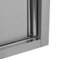 vidaXL Wandhängeschrank mit Schiebetüren 120×40×50 cm Edelstahl vidaXL Wandhängeschrank mit Schiebetüren 120×40×50 cm Edelstahl