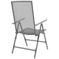 Stapelbare Gartenstühle 2 Stk. Stahl Grau Stapelbare Gartenstühle 2 Stk. Stahl Grau
