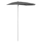 vidaXL Halb-Sonnenschirm mit Mast 180x90 cm Anthrazit vidaXL Halb-Sonnenschirm mit Mast 180x90 cm Anthrazit