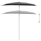 vidaXL Halb-Sonnenschirm mit Mast 180x90 cm Anthrazit vidaXL Halb-Sonnenschirm mit Mast 180x90 cm Anthrazit