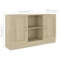 vidaXL Sideboard Sonoma-Eiche 120x30,5x70 cm Holzwerkstoff vidaXL Sideboard Sonoma-Eiche 120x30,5x70 cm Holzwerkstoff
