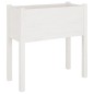 vidaXL Pflanzkübel Weiß 70x31x70 cm Massivholz Kiefer vidaXL Pflanzkübel Weiß 70x31x70 cm Massivholz Kiefer