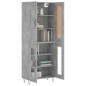 Highboard Betongrau 69,5x34x180 cm Holzwerkstoff Highboard Betongrau 69,5x34x180 cm Holzwerkstoff