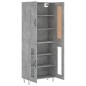 Highboard Betongrau 69,5x34x180 cm Holzwerkstoff Highboard Betongrau 69,5x34x180 cm Holzwerkstoff