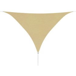 vidaXL Sonnensegel Oxford-Gewebe Dreieckig 5x5x5 m Beige 