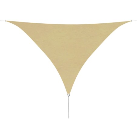 vidaXL Sonnensegel Oxford-Gewebe Dreieckig 5x5x5 m Beige 