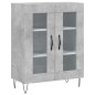 Highboard Betongrau 69,5x34x180 cm Holzwerkstoff Highboard Betongrau 69,5x34x180 cm Holzwerkstoff
