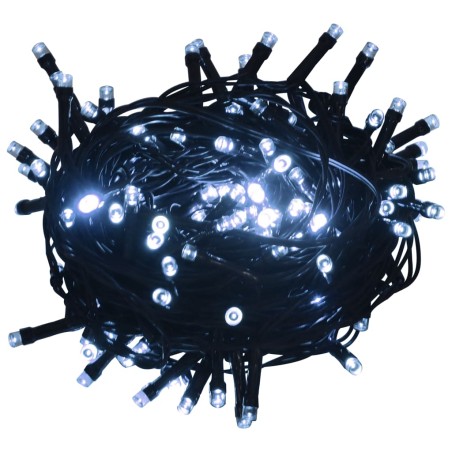 vidaXL Lichterkette 1000 LEDs Indoor und Outdoor IP44 100 m Kaltweiß 