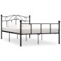 Bettgestell Schwarz Metall 140×200 cm Bettgestell Schwarz Metall 140×200 cm