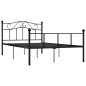 Bettgestell Schwarz Metall 140×200 cm Bettgestell Schwarz Metall 140×200 cm