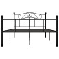 Bettgestell Schwarz Metall 140×200 cm Bettgestell Schwarz Metall 140×200 cm