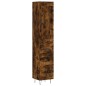 Highboard Räuchereiche 34,5x34x180 cm Holzwerkstoff Highboard Räuchereiche 34,5x34x180 cm Holzwerkstoff