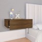 Hängender Nachttisch Braun Eiche 40x30x15 cm Holzwerkstoff Hängender Nachttisch Braun Eiche 40x30x15 cm Holzwerkstoff
