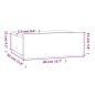 Hängender Nachttisch Braun Eiche 40x30x15 cm Holzwerkstoff Hängender Nachttisch Braun Eiche 40x30x15 cm Holzwerkstoff