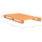 Palettenbett Braun Massivholz Kiefer 100×200 cm Palettenbett Braun Massivholz Kiefer 100×200 cm