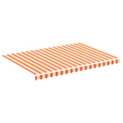 vidaXL Markisenbespannung Gelb und Orange 3,5x2,5 m