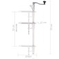 vidaXL Dosenöffner Silbern 70 cm Aluminium und Edelstahl