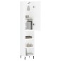 Highboard Hochglanz-Weiß 34,5x34x180 cm Holzwerkstoff Highboard Hochglanz-Weiß 34,5x34x180 cm Holzwerkstoff
