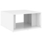 Couchtische 4 Stk. Hochglanz-Weiß 33x33x33 cm Holzwerkstoff Couchtische 4 Stk. Hochglanz-Weiß 33x33x33 cm Holzwerkstoff