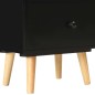 Nachttische 2 Stk. Schwarz 40 x 30 x 50 cm Kiefer Massivholz Nachttische 2 Stk. Schwarz 40 x 30 x 50 cm Kiefer Massivholz
