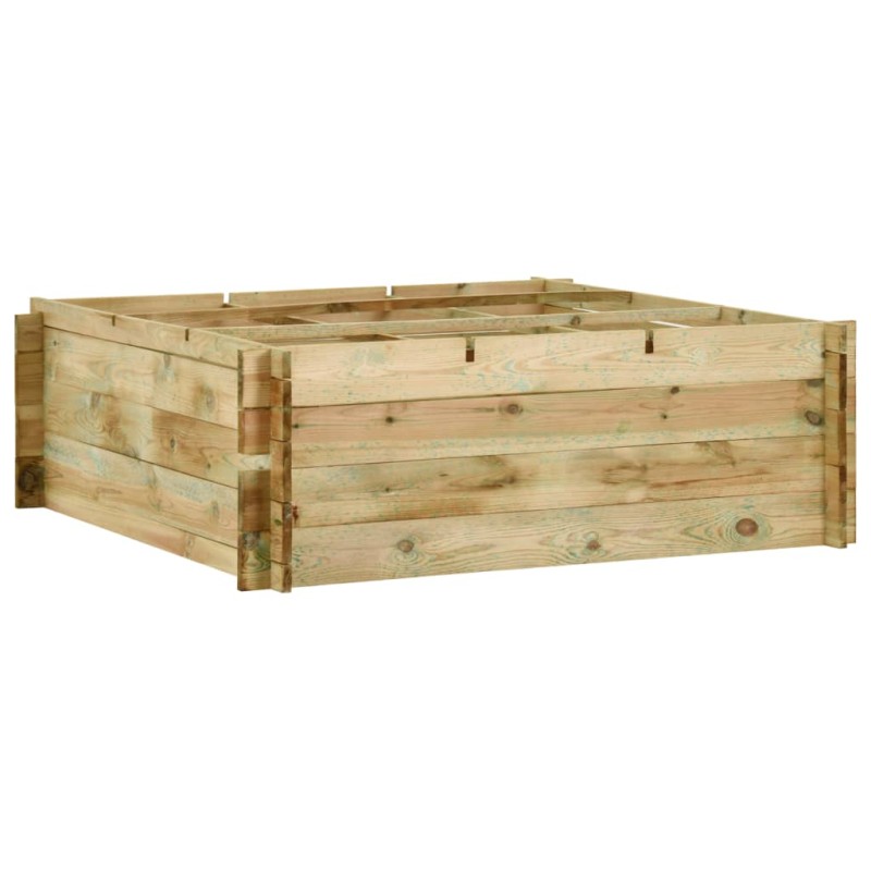 Pflanzkübel Hochbeet Kiefernholz Imprägniert 120x120x40 cm Pflanzkübel Hochbeet Kiefernholz Imprägniert 120x120x40 cm
