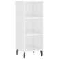 Highboard Hochglanz-Weiß 34,5x34x180 cm Holzwerkstoff Highboard Hochglanz-Weiß 34,5x34x180 cm Holzwerkstoff