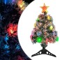 Künstlicher Weihnachtsbaum LED Weiß & Blau 64 cm Glasfaser Künstlicher Weihnachtsbaum LED Weiß & Blau 64 cm Glasfaser