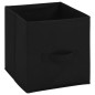 vidaXL Lagerschrank mit 4 Stoffkörben Schwarz 63×30×71 cm Stahl vidaXL Lagerschrank mit 4 Stoffkörben Schwarz 63×30×71 cm Stahl