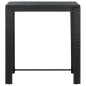 vidaXL Garten-Bartisch Schwarz 100x60,5x110,5 cm Poly Rattan vidaXL Garten-Bartisch Schwarz 100x60,5x110,5 cm Poly Rattan
