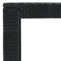 vidaXL Garten-Bartisch Schwarz 100x60,5x110,5 cm Poly Rattan vidaXL Garten-Bartisch Schwarz 100x60,5x110,5 cm Poly Rattan