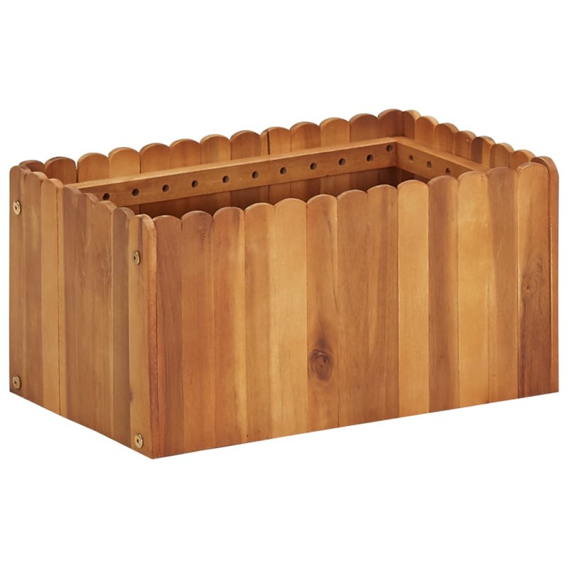 Garten-Hochbeet 50 x 30 x 25 cm Massivholz Akazie Garten-Hochbeet 50 x 30 x 25 cm Massivholz Akazie