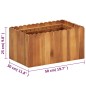 Garten-Hochbeet 50 x 30 x 25 cm Massivholz Akazie Garten-Hochbeet 50 x 30 x 25 cm Massivholz Akazie