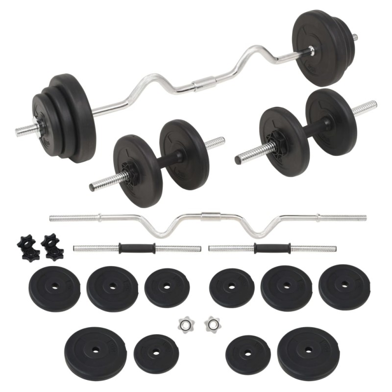 Langhantel- und Kurzhantelset 30 kg Langhantel- und Kurzhantelset 30 kg