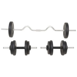 Langhantel- und Kurzhantelset 30 kg