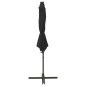 Ampelschirm mit Mast und LED Schwarz 300 cm Ampelschirm mit Mast und LED Schwarz 300 cm