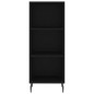 Highboard Schwarz 34,5x34x180 cm Holzwerkstoff Highboard Schwarz 34,5x34x180 cm Holzwerkstoff
