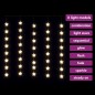 LED Sternenvorhang Lichterkette 200 LED Warmweiß 8 Funktionen LED Sternenvorhang Lichterkette 200 LED Warmweiß 8 Funktionen