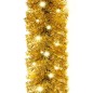 Weihnachtsgirlande mit LED 10 m Golden Weihnachtsgirlande mit LED 10 m Golden